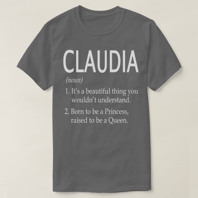 Claudia Namn Gift 129 T Shirt (Design framsida)