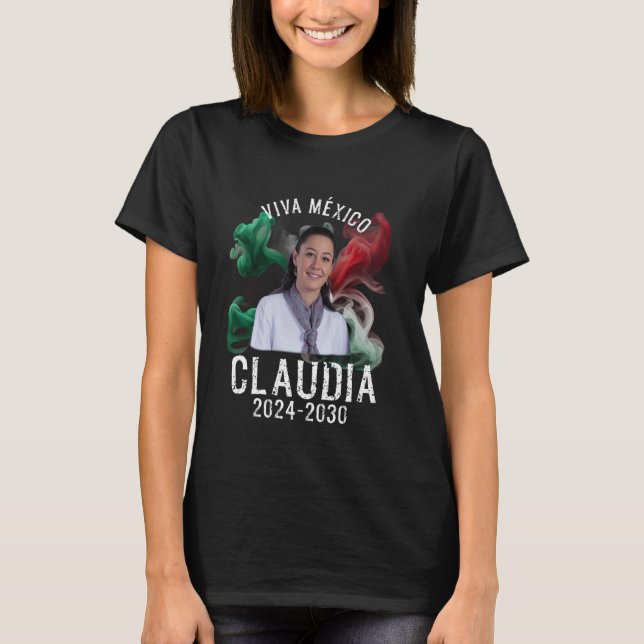 Claudia Sheinbaum Pardo Mexikansk president T Shirt (Framsida)