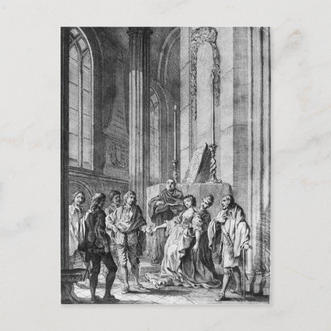 Claudio anklagade Hero för trolöshet Vykort (Framsida)