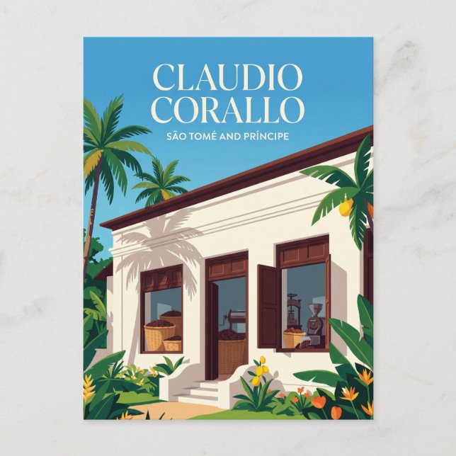 Claudio Corallo Chokladfabrik Vykort (Framsida)