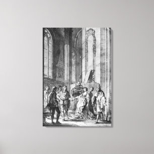 Claudio som anklagar hjälten av faithlessness canvastryck