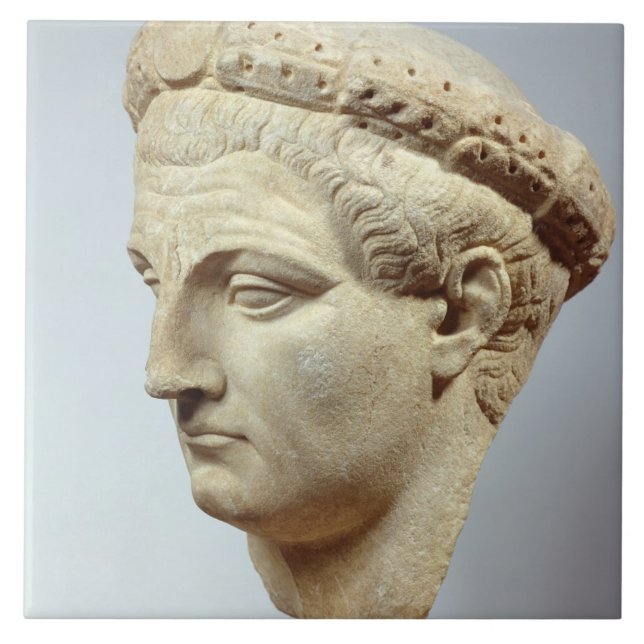 Claudius marmorhuvud, ANNONS 41-54 Kakelplatta (Framsidan)