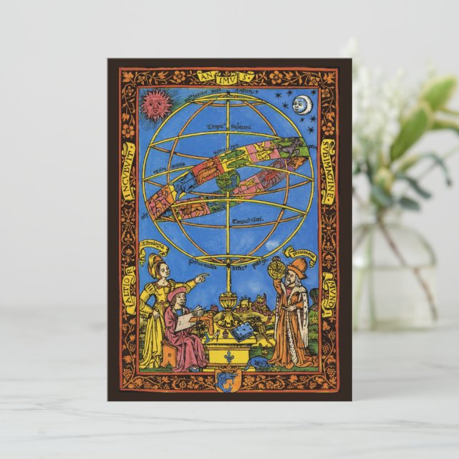 Claudius Ptolemy Astronom, Vintage Celestial  (Stående Fram)