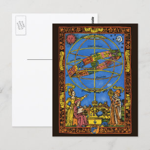 Claudius Ptolemy Astronom, Vintage Celestial Vykort