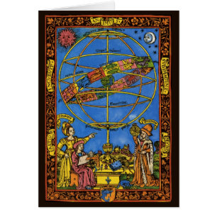 Claudius Ptolemy Astronomer, Vintage Celestial Hälsningskort