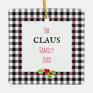 Claus-familjen Play Holly-jultomten Julgransprydnad Keramik