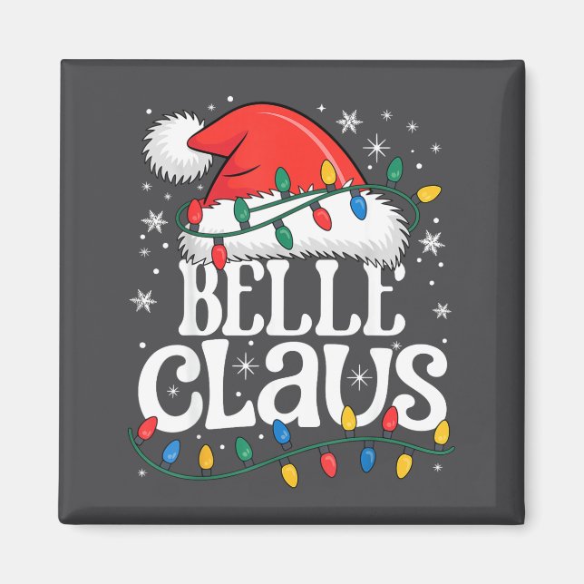 Claus Funny Xmas Christmas Grandma Holiday Style  Magnet (Framsidan)