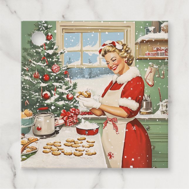 Claus Helgdag Baking Delight Gåvor Etiketter (Framsida)