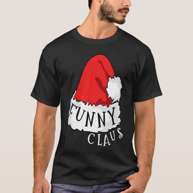 Claus Matching Famiy Group Christmas T Shirt (Framsida)