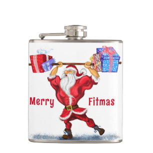 Claus med Gift Funny julkolv Fickplunta