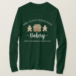 Claus North Pole Gingertea Bakery jul T Shirt