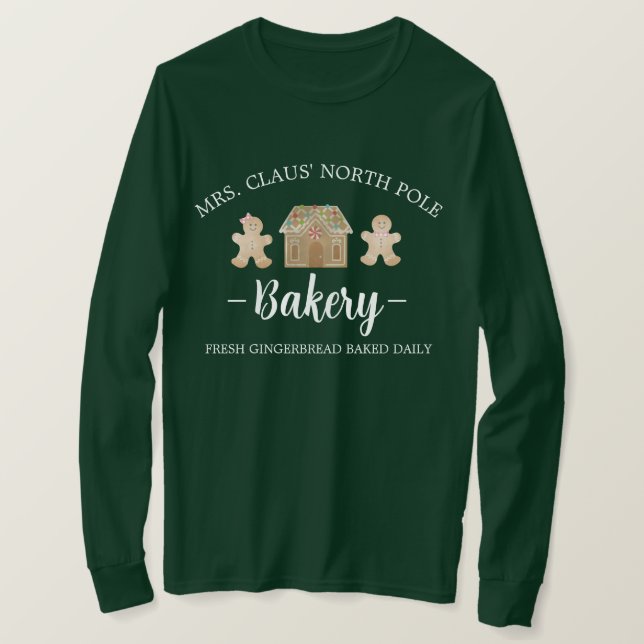 Claus North Pole Gingertea Bakery jul T Shirt (Design framsida)