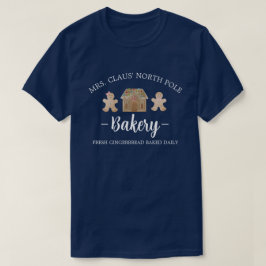 Claus North Pole Gingertea Bakery jul T Shirt