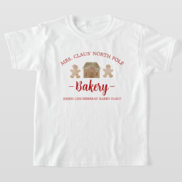 Claus North Pole Gingertea Bakery jul T Shirt