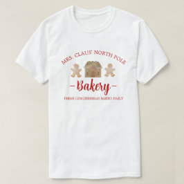 Claus North Pole Gingertea Bakery jul T Shirt