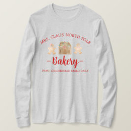 Claus North Pole Gingertea Bakery jul T Shirt