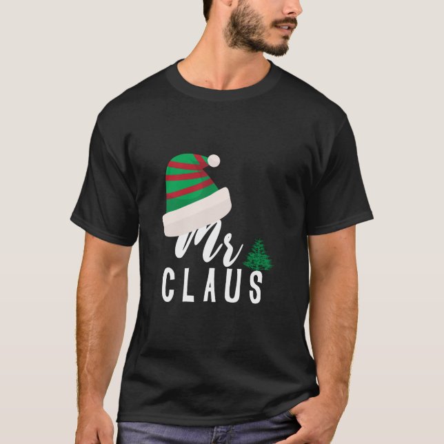 Claus och Claus par christmas T Shirt (Framsida)