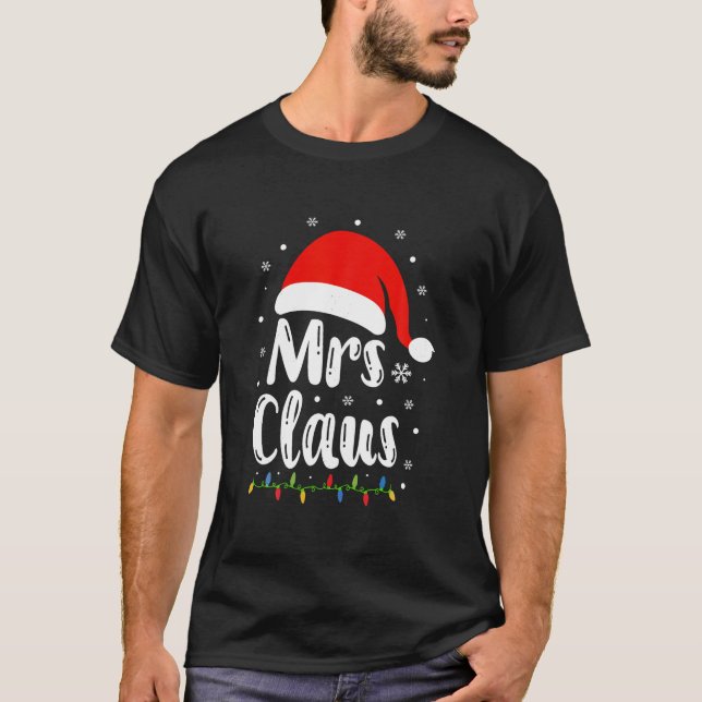 Claus Par Matching jul Pajama T Shirt (Framsida)