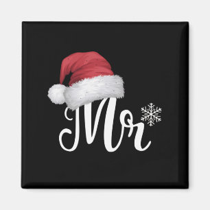 Claus Par Matching jul Pajamas Santa Magnet