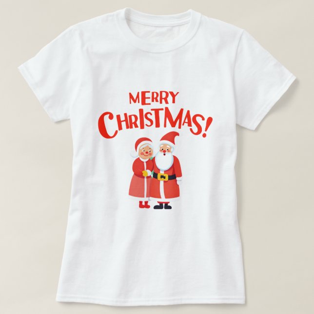 Claus Playful God jul T-Shirt (Design framsida)