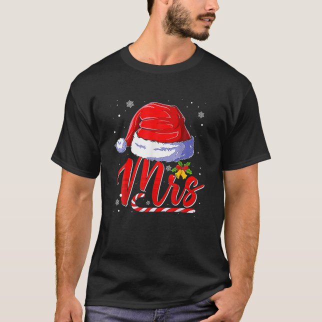 Claus Santa Hat-julens fantastiska familj Pajama T Shirt (Framsida)