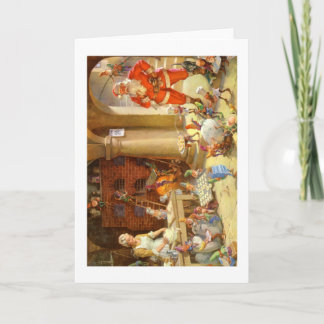 Claus & Santas Elves bakar julkakor Helgkort