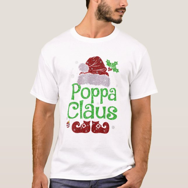 Claus Shirt Christmas T Shirt (Framsida)