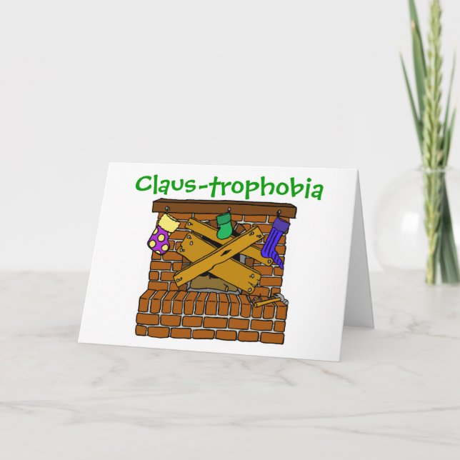 Claus-trophobia Helgkort (Framsida)