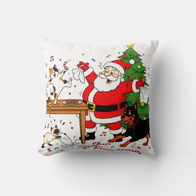 Claus-trophobia: Santa’s Cookie Chaos Crew Kudde (Framsida)