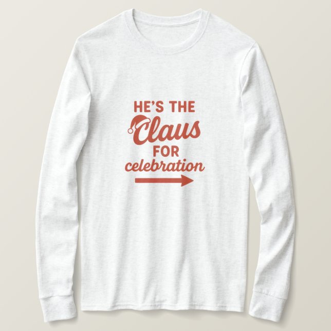 Clausen för firande t shirt (Design framsida)