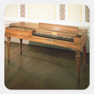 Clavichord, gång som ägs av Franz Joseph Haydn Fyrkantigt Klistermärke
