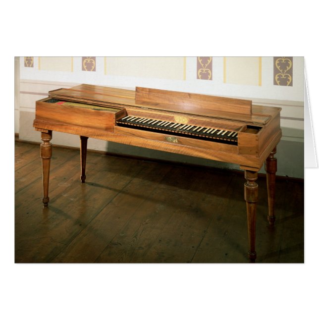 Clavichord, gång som ägs av Franz Joseph Haydn Hälsningskort (Framsidan Horizontal)
