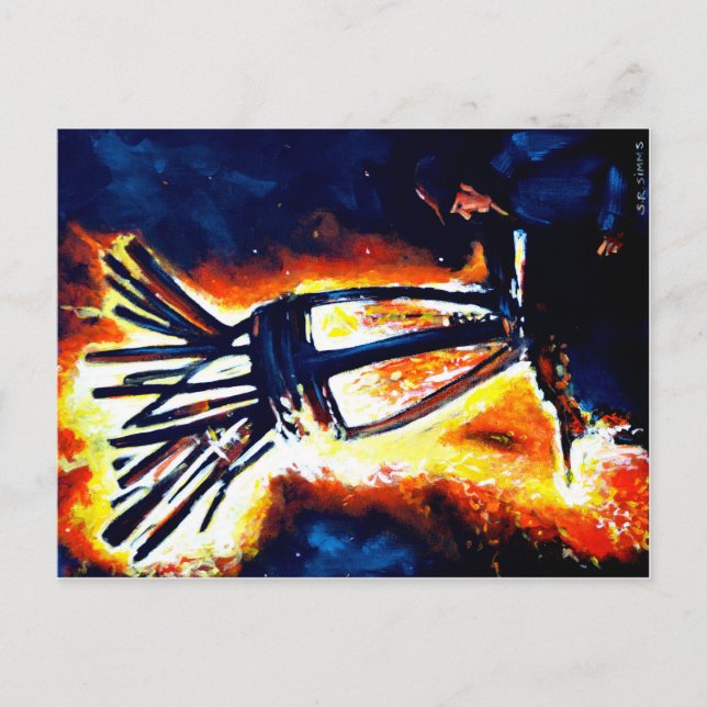 Clavie. Vykort (Framsida)