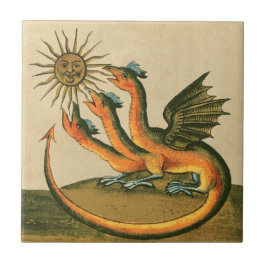 Clavis Artis Alchemy Dragons Kakelplatta