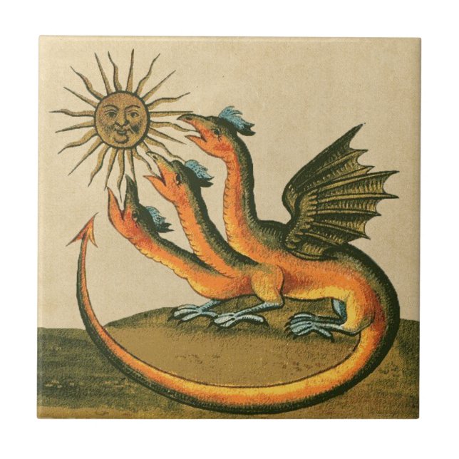 Clavis Artis Alchemy Dragons Kakelplatta (Framsidan)