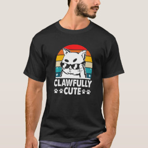 Clawcute Cat Mamma Birthday Cat Pappa Bday Cat L T Shirt