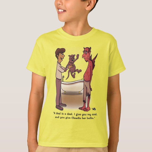 Clawdia Boy's Gult T-Shirt (Framsida)