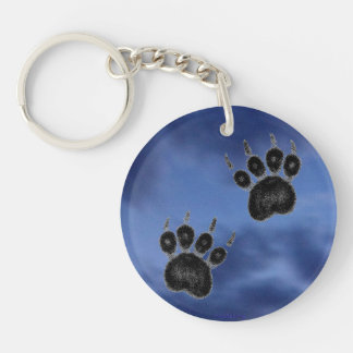 Clawed Tass avtryck Keychain