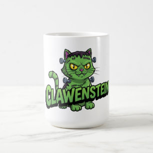 Clawenstein Grönt Halloween Cat Kaffemugg