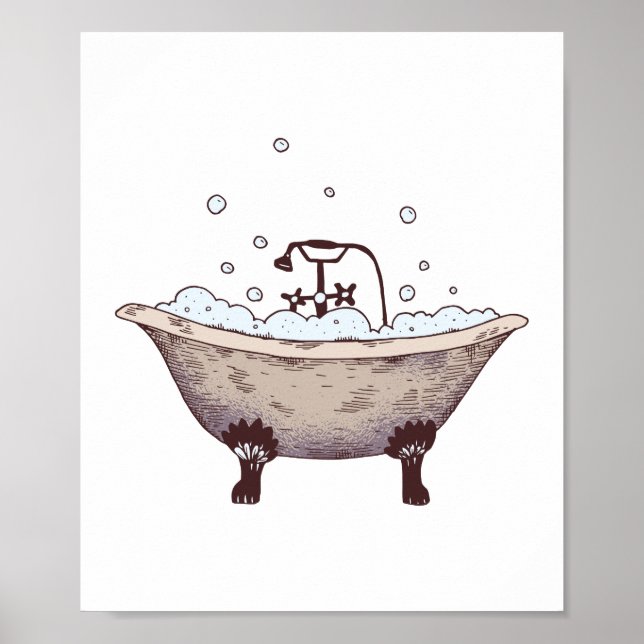 CLAWFOOT BATHTUB POSTER (Framsidan)