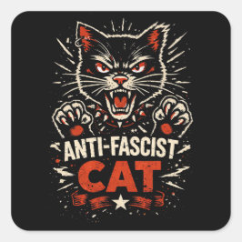 Claws of Resistance Fyrkantigt Klistermärke