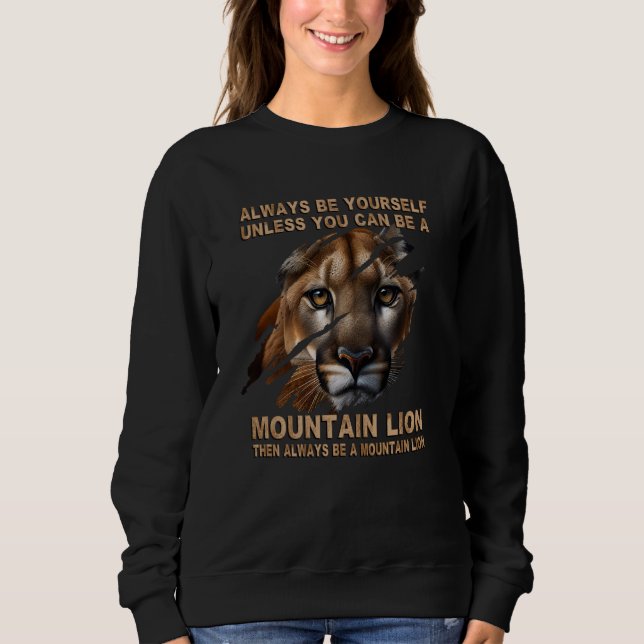 Claws Scratch Ripping Cougar Mountain Lion T Shirt (Framsida)