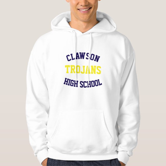 Clawson High School Prated Hoodie (Framsida)