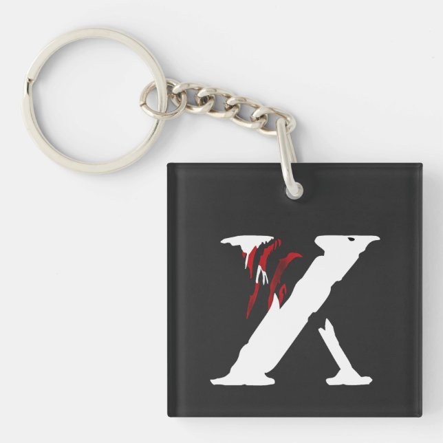 Clawx X Fold Graphic Keychain för Streetwear Kärle (Framsidan)
