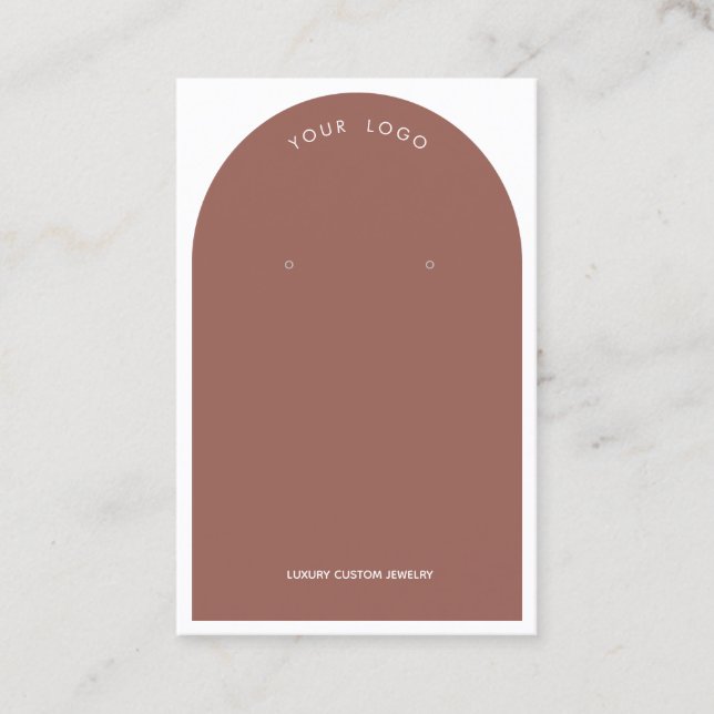 Clay Arch Earring Visning Affärskort Visitkort (Framsida)