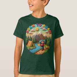 Clay Art “Born to Roam” Camping Adventure Scene T Shirt
