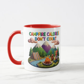 Clay Art “Campfire Calories Don’t Count” Scene Mugg