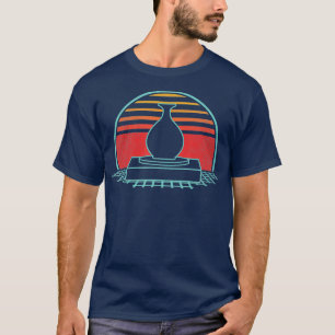 Clay Ceramics Pottery Retro Vintage 80s Stil T Shirt