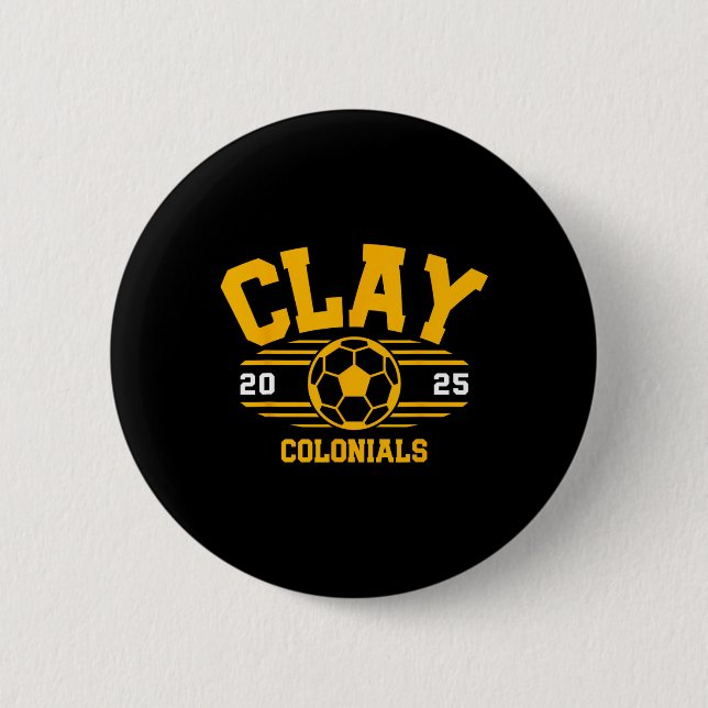 Clay Colonials Fotboll Bill 2025  Knapp (Framsida)
