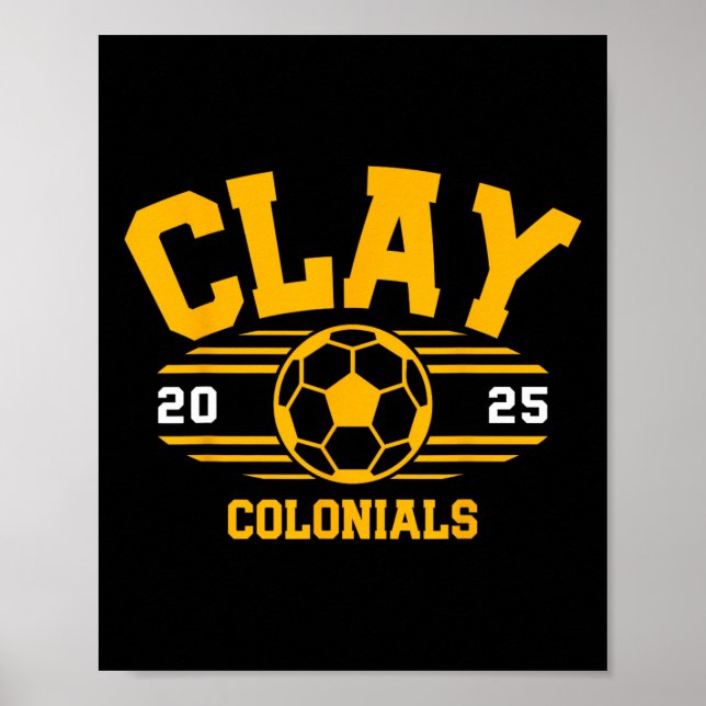 Clay Colonials fotboll Byll 2025  Poster (Framsidan)